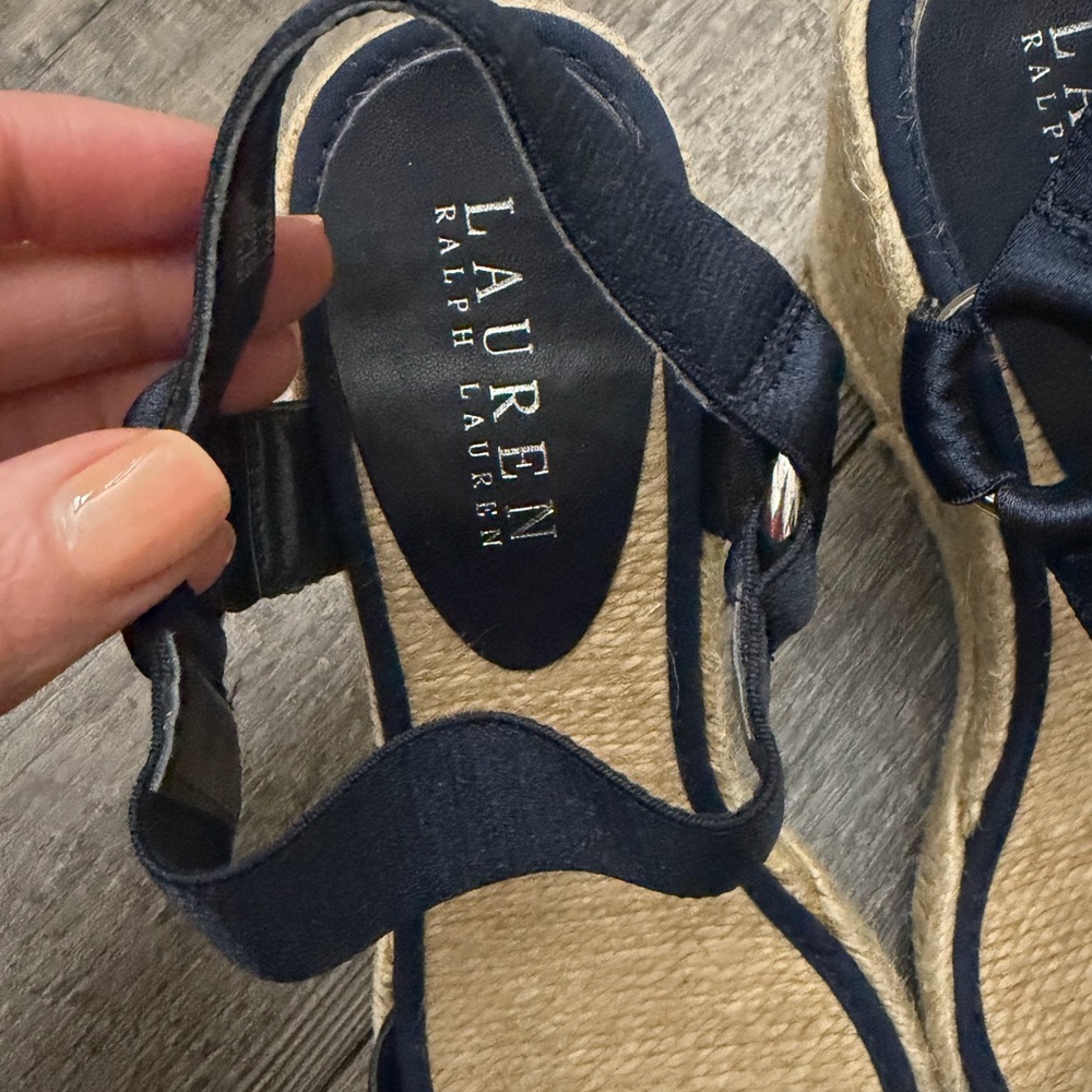 Lauren Ralph Lauren Indigo Wedge Sandals - Picture 3 of 9
